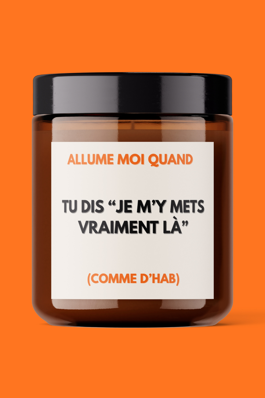 BOUGIE - “JE M’Y METS VRAIMENT LÀ” (COMME D’HAB)