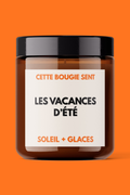 BOUGIE - SENT LES VACANCES D’ÉTÉ (SOLEIL + GLACES)